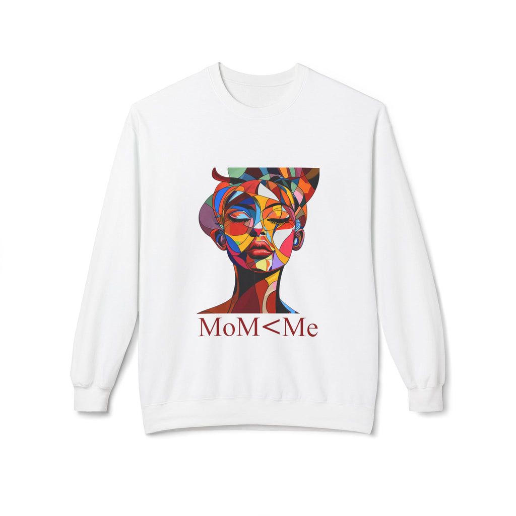 MoM < Me Unisex Midweight Softstyle Fleece Crewneck Sweatshirt