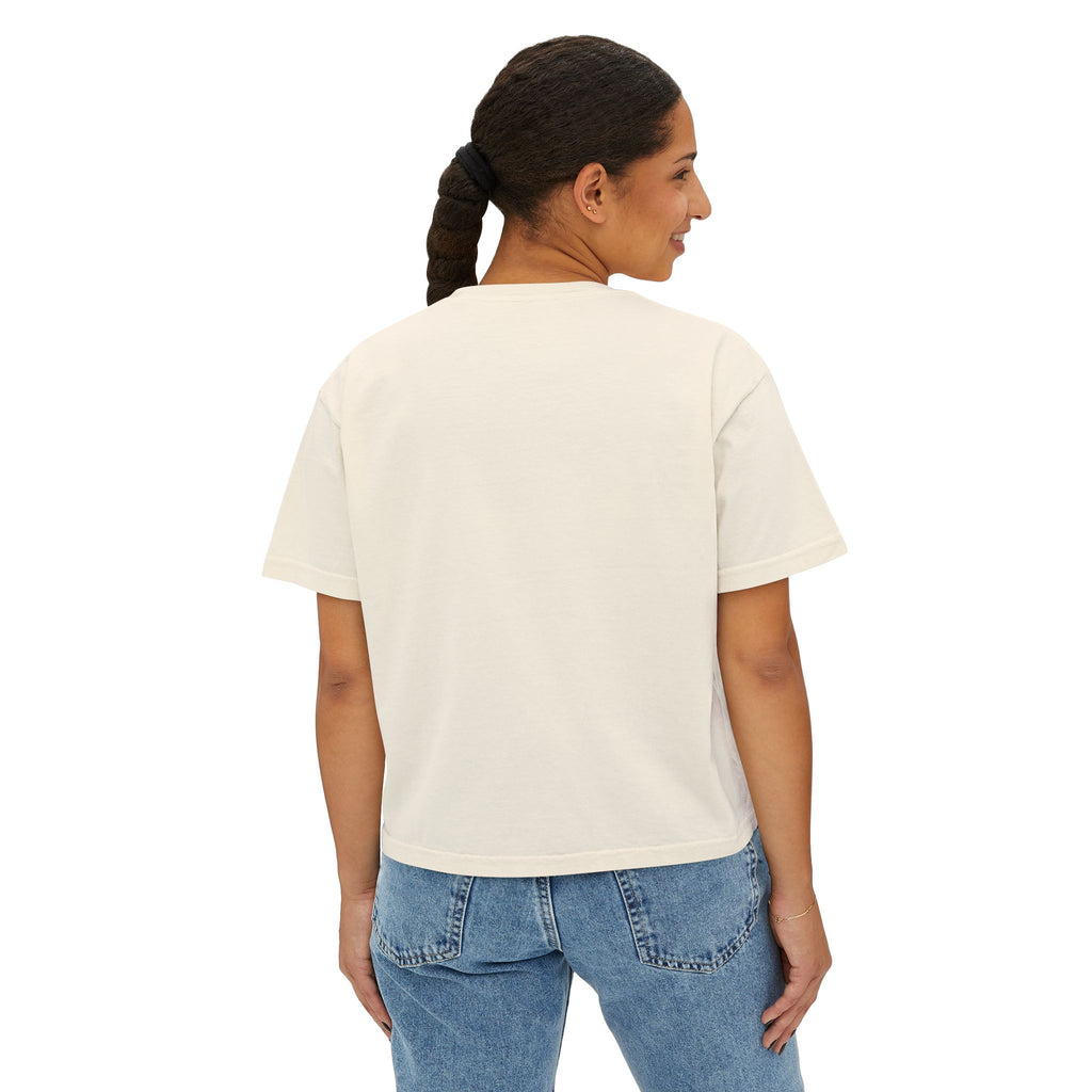 MoM = Me Boxy Tee : Mom First. Me Always.