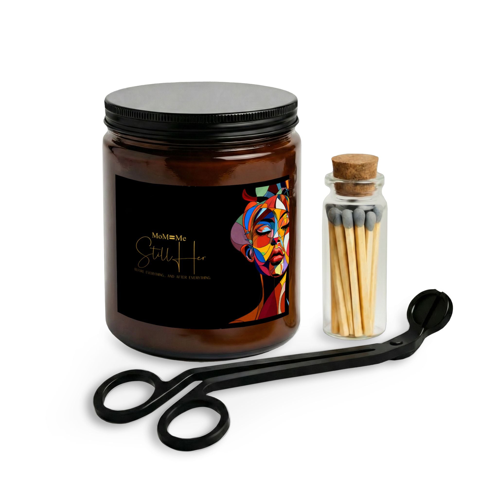 Premium MoM=Me “Still Her” Candle Set with Matches and Wick Trimmer