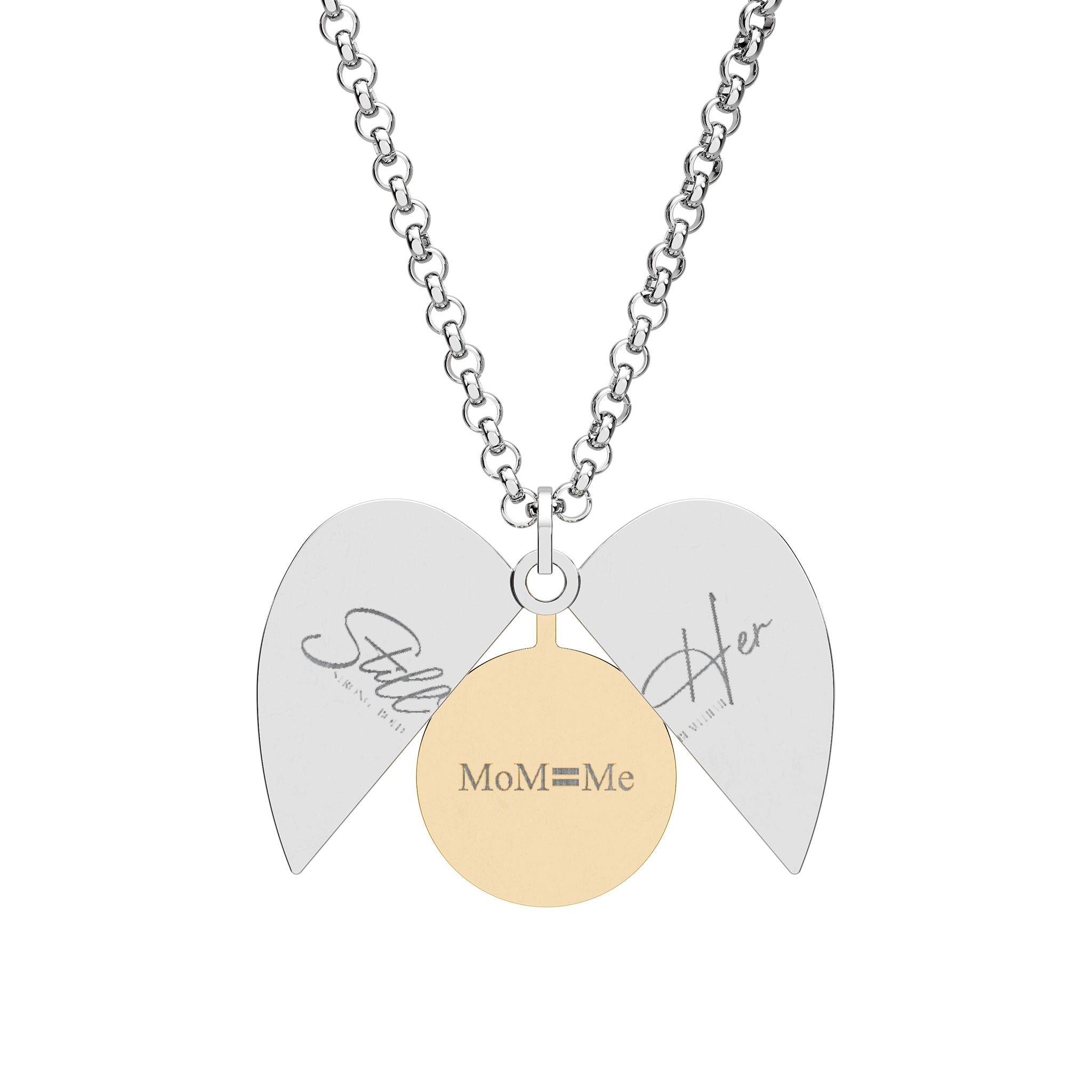 Hidden Message Heart Necklace (Engraving)