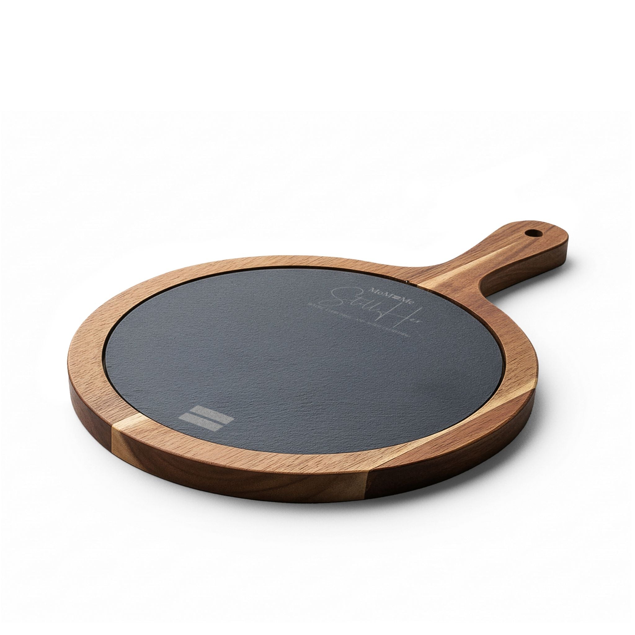 Premium MoM=Me “Still Her” Charcuterie Board — Engraved Acacia & Slate