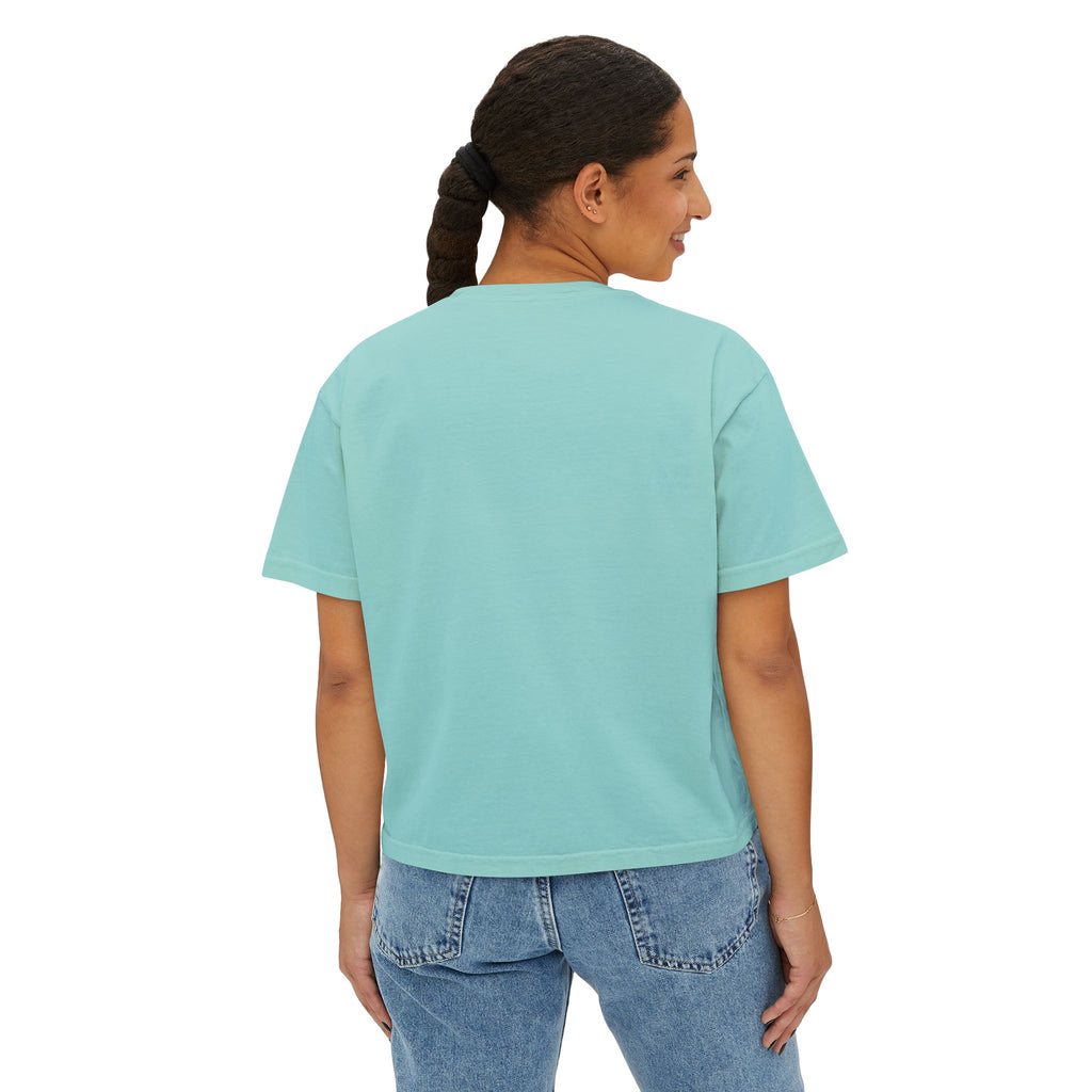 MoM = Me Boxy Tee : Mom First. Me Always.