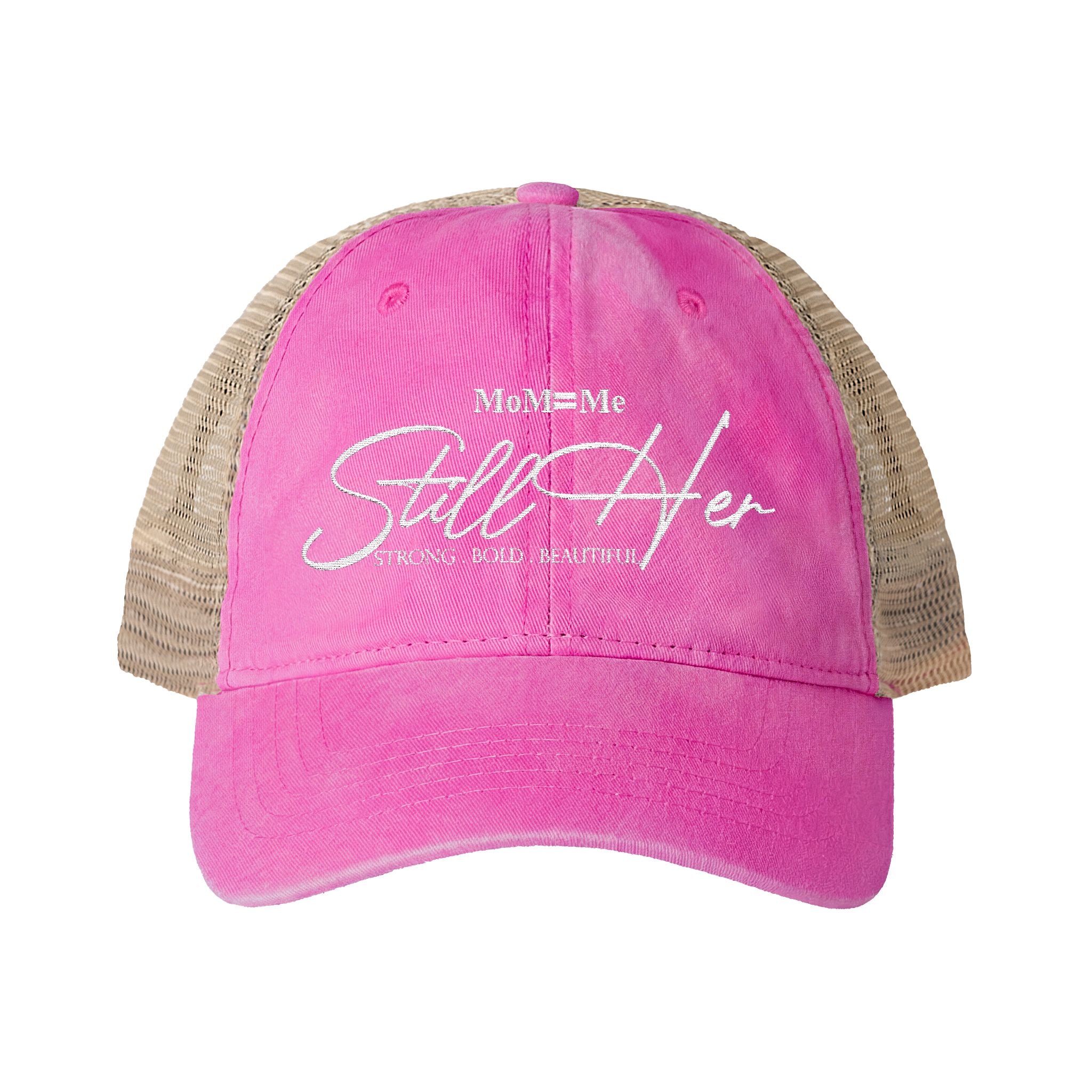 MoM = Me “Still Her” Luxe Women's Washed Mesh Cap