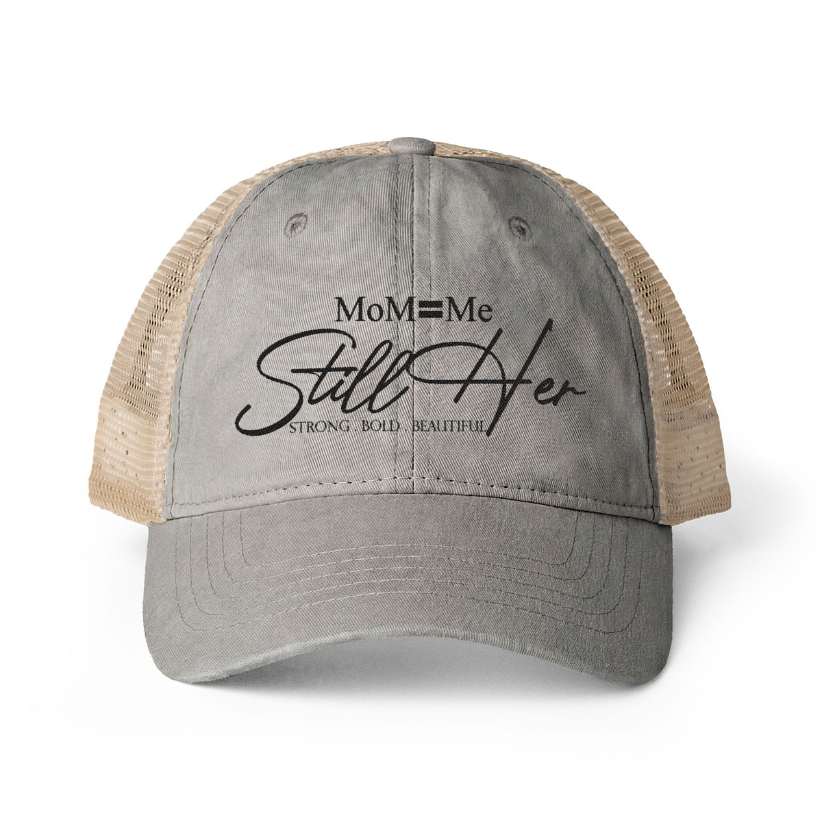 MoM = Me Basic “Still Her” Washed Mesh Cap Women's