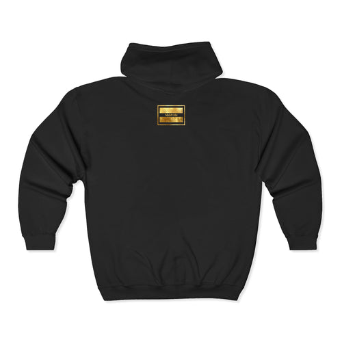 Luxury MoM=Me "One Blessed Mama" – Unisex Heavy Blend™ Full Zip Hooded Sweatshirt