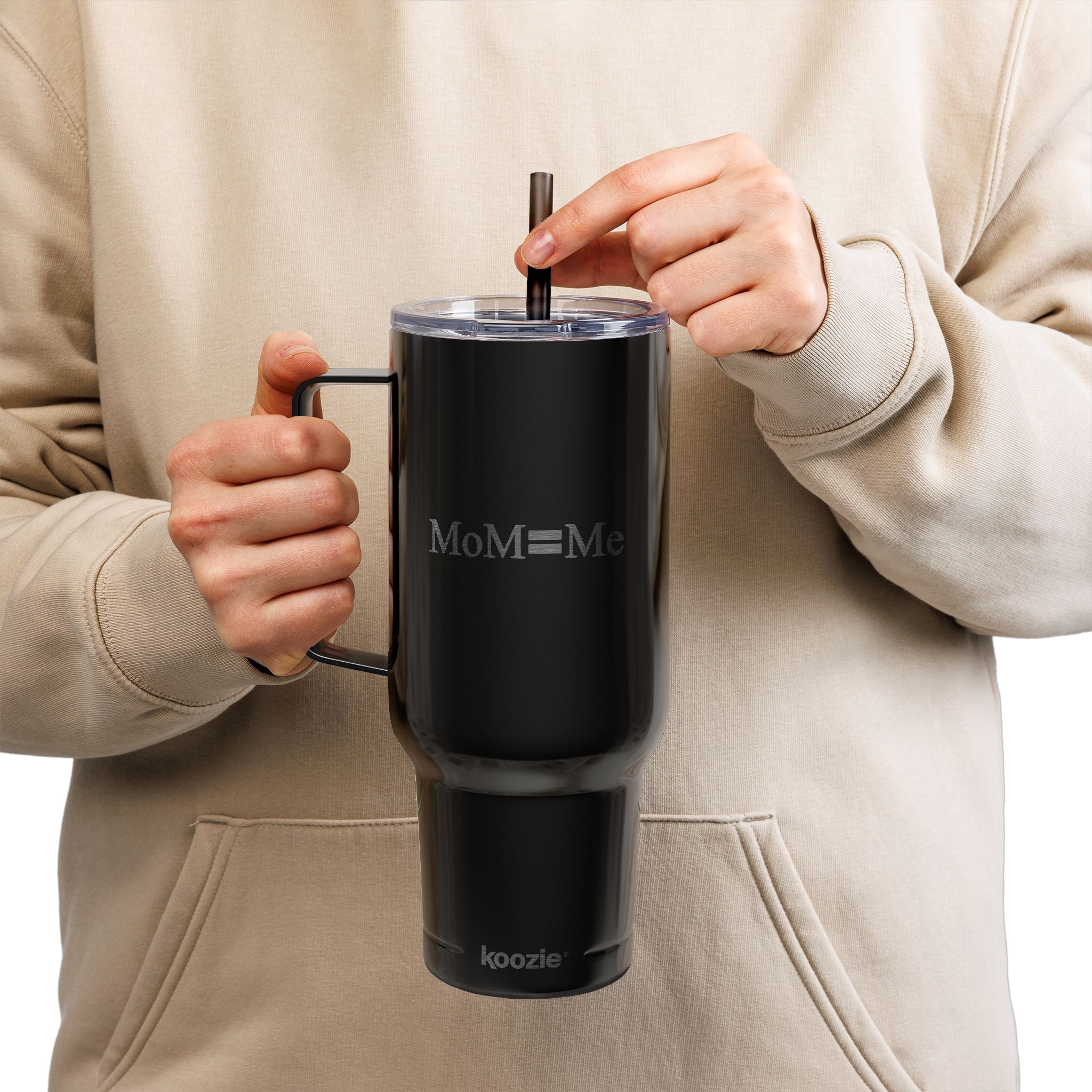 MoM = Me Signature Insulated Tumbler with Lid, 40oz (Engraving)  Because she’s still her — always.
