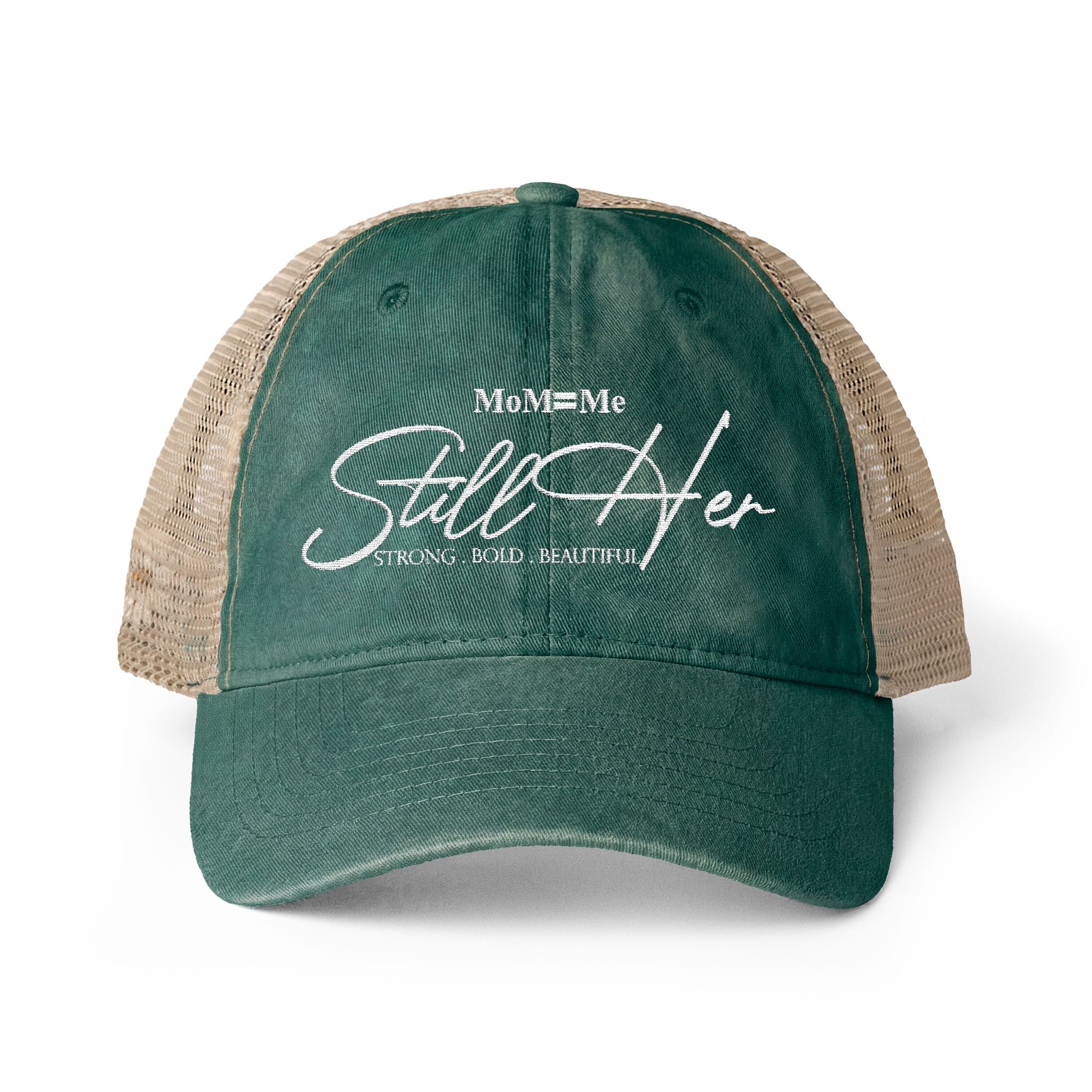MoM = Me “Still Her” Luxe Women's Washed Mesh Cap