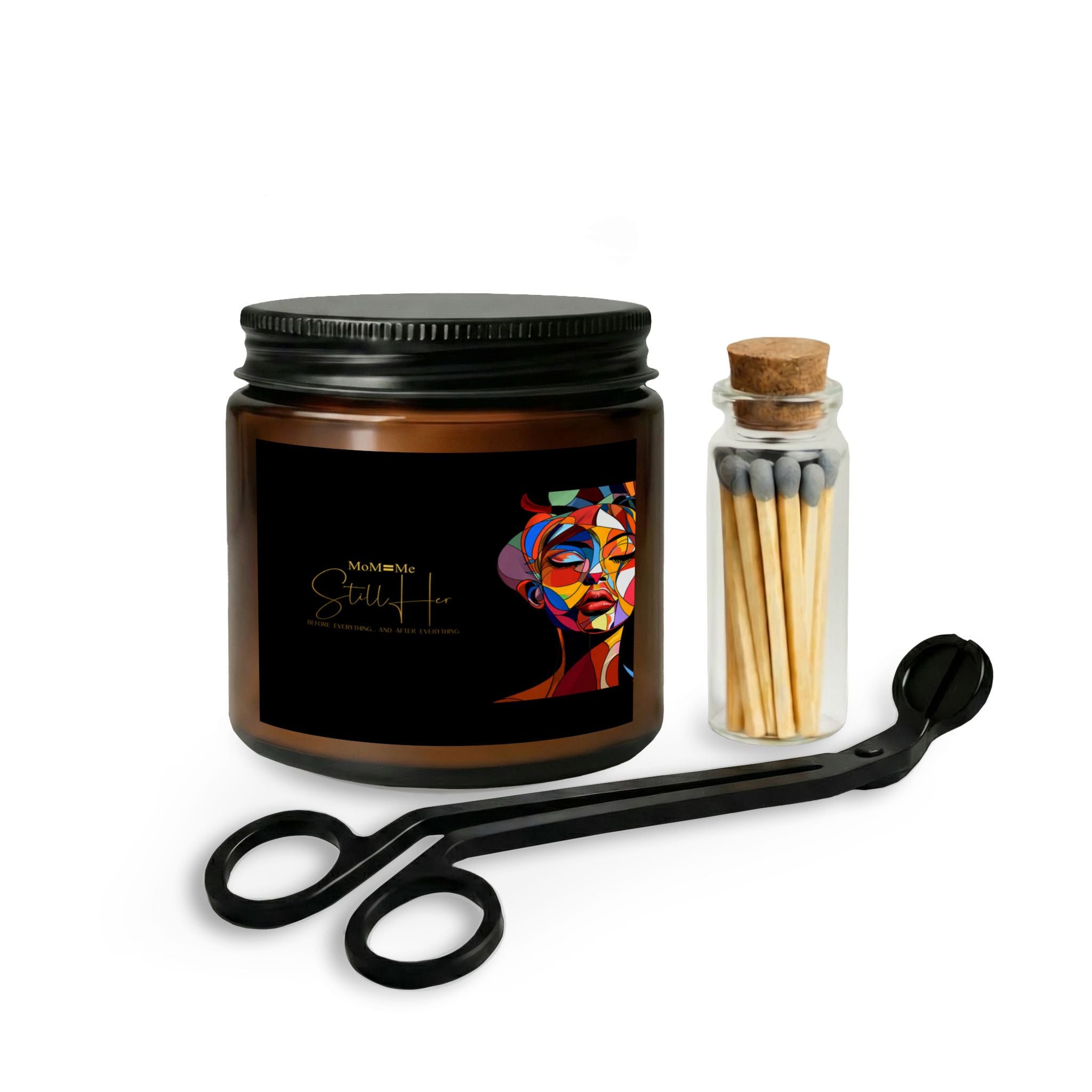 Premium MoM=Me “Still Her” Candle Set with Matches and Wick Trimmer