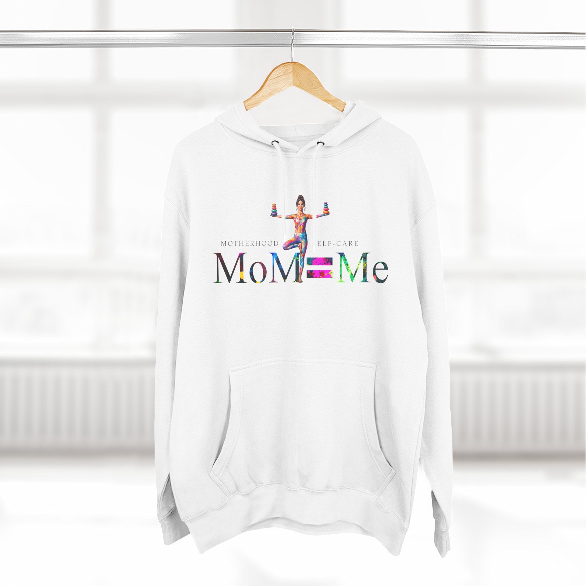 MoM=Me Three-Panel Fleece Hoodie – Motherhood & Self-Care