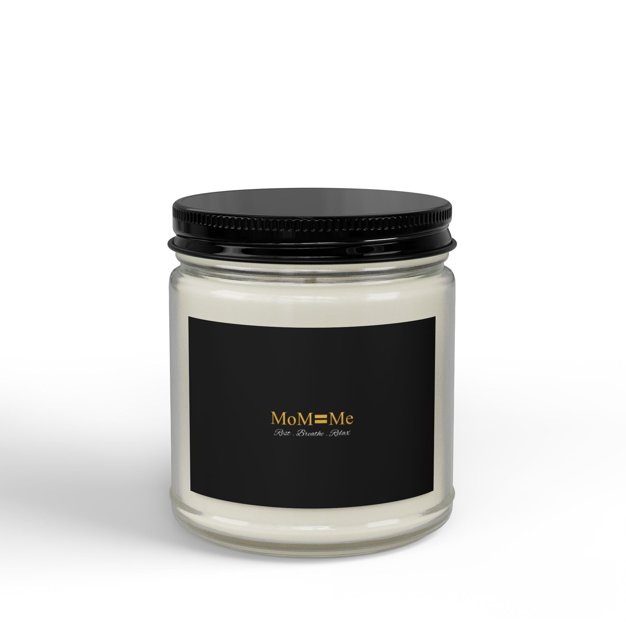 MoM=Me Scented Soy Candle – Vanilla Bean (Amber Jar) Rest. Breathe. Relax.