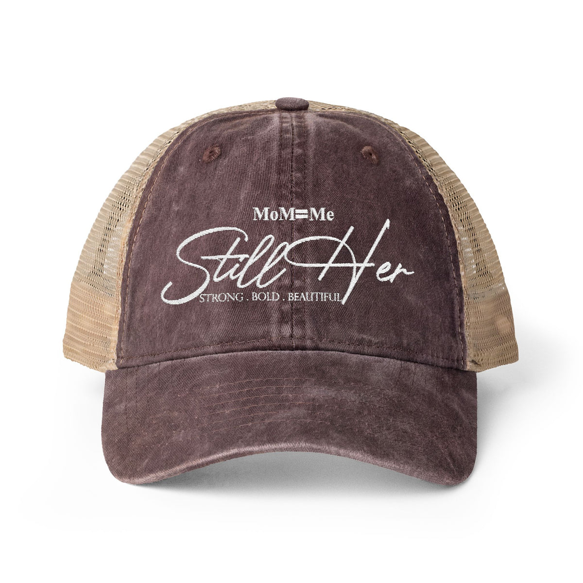 MoM = Me Basic “Still Her” Women's Washed Mesh Cap