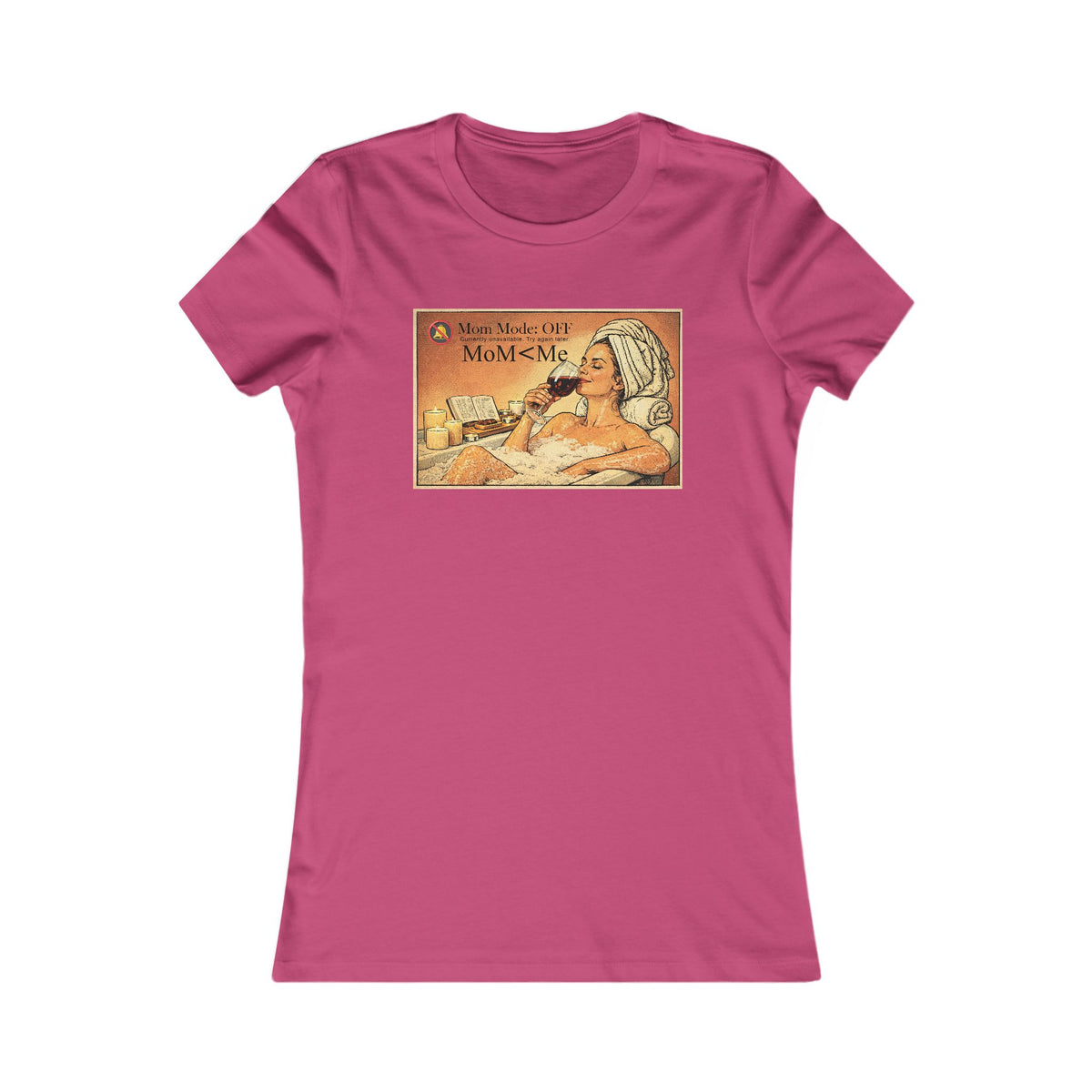 MoM<Me Basic “Mom Mode: OFF” Vintage Comic Women's Favorite Tee