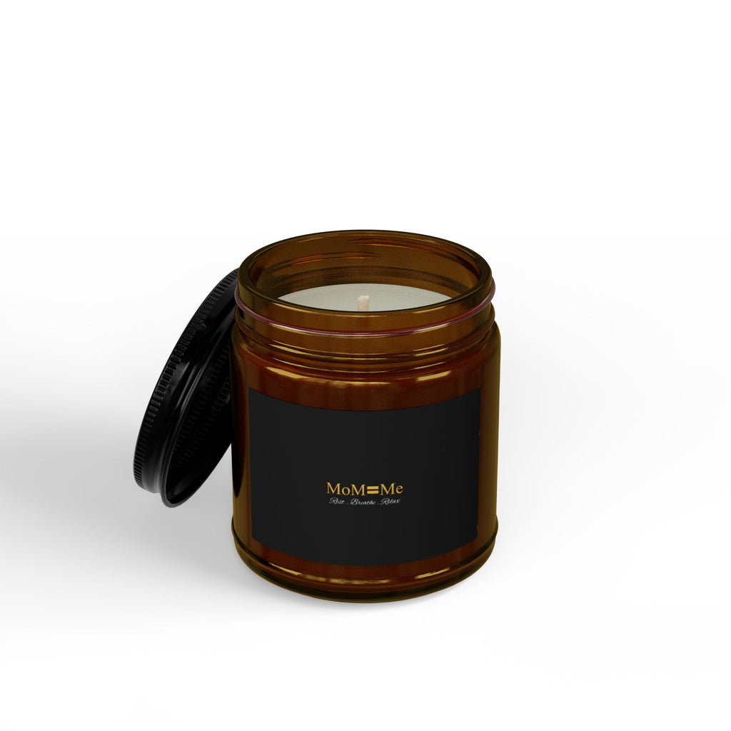 MoM=Me Scented Soy Candle – Vanilla Bean (Amber Jar) Rest. Breathe. Relax.