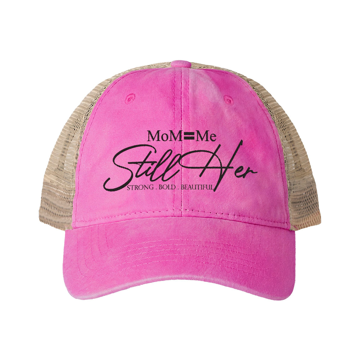 MoM = Me Basic “Still Her” Washed Mesh Cap Women's
