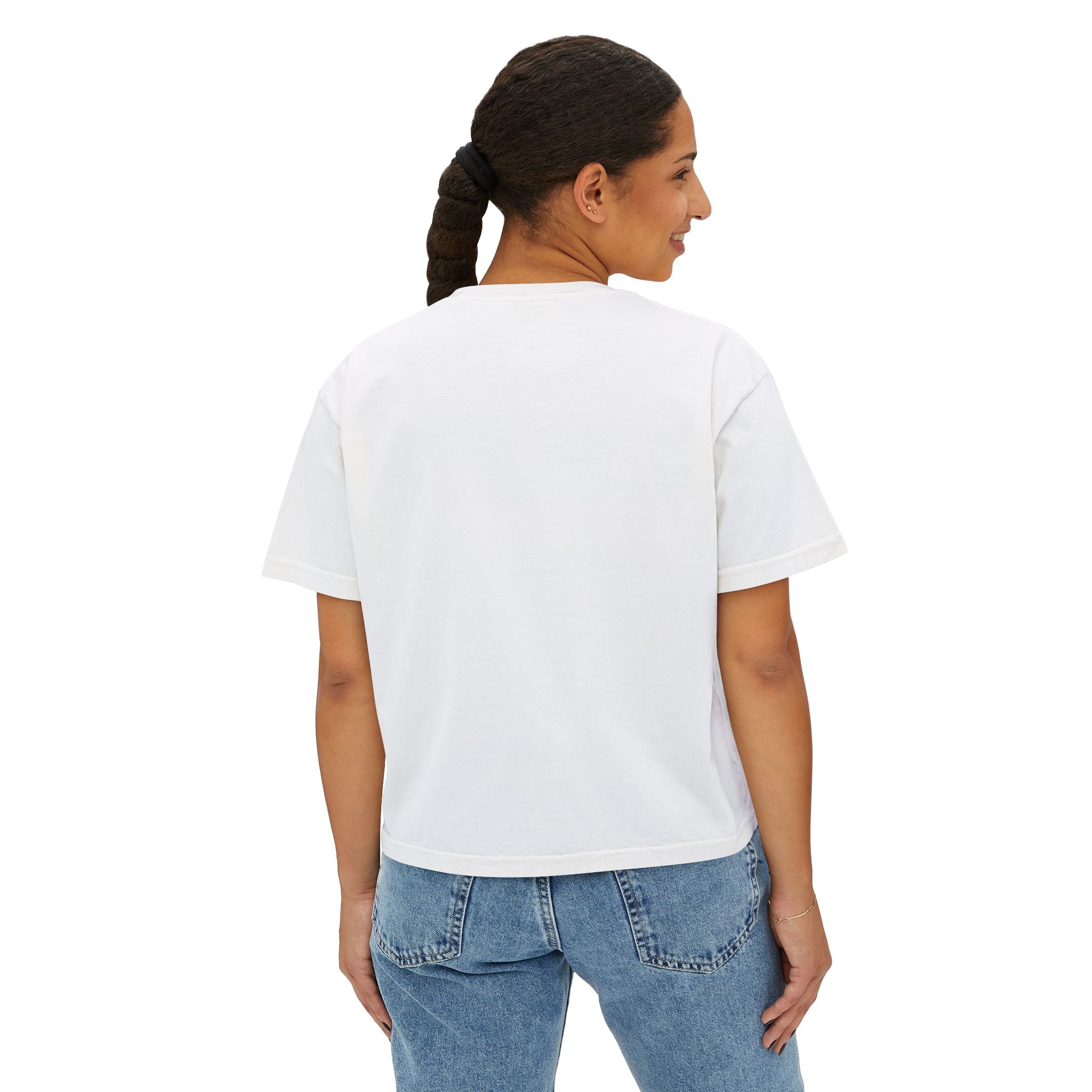 MoM = Me Boxy Tee : Mom First. Me Always.