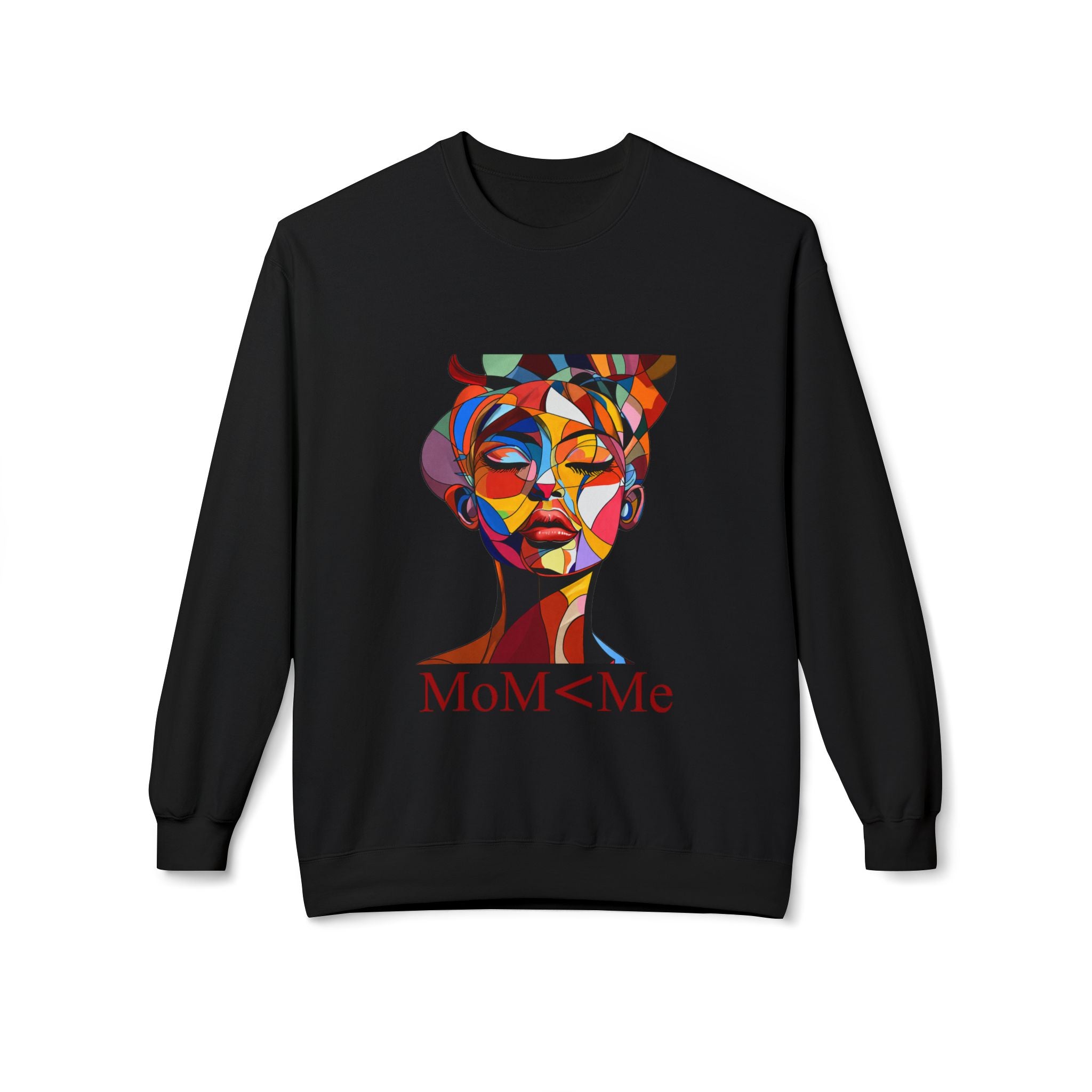 MoM < Me Unisex Midweight Softstyle Fleece Crewneck Sweatshirt