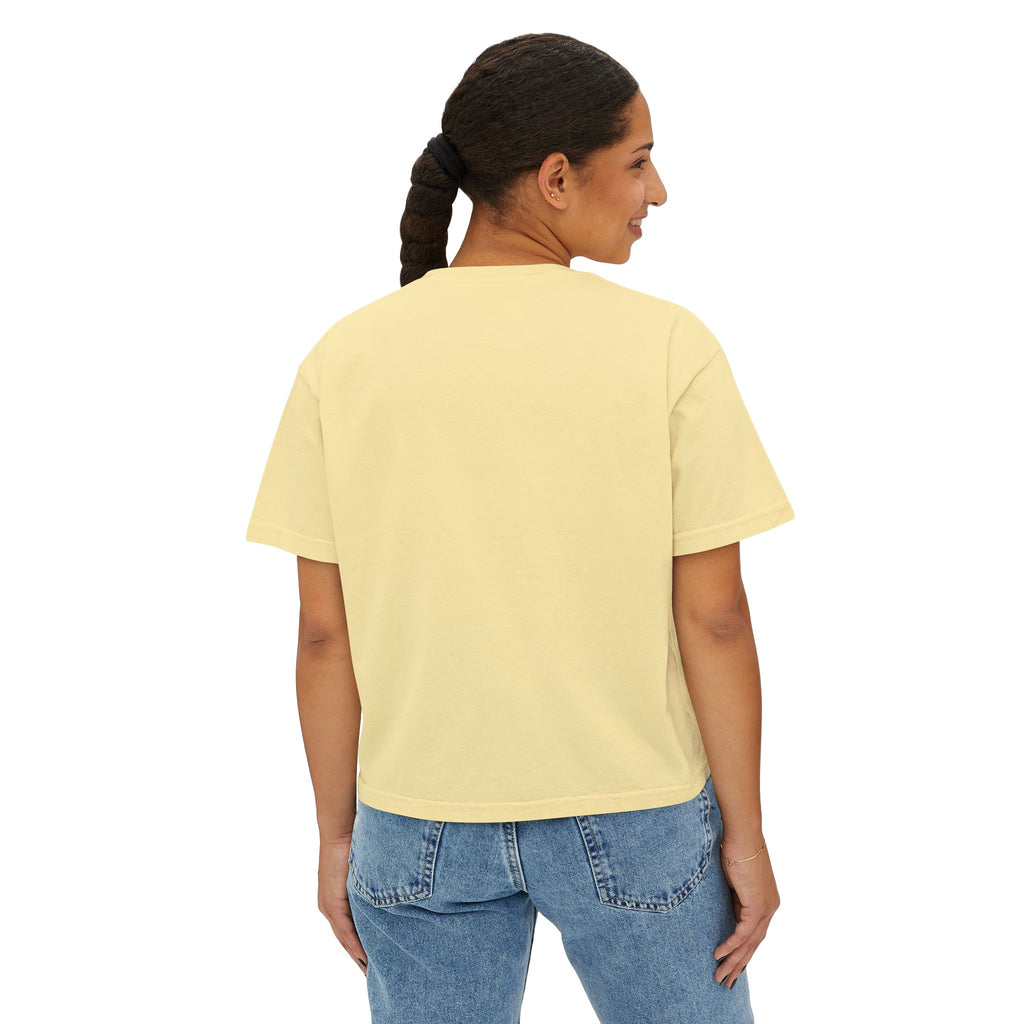 MoM = Me Boxy Tee : Mom First. Me Always.