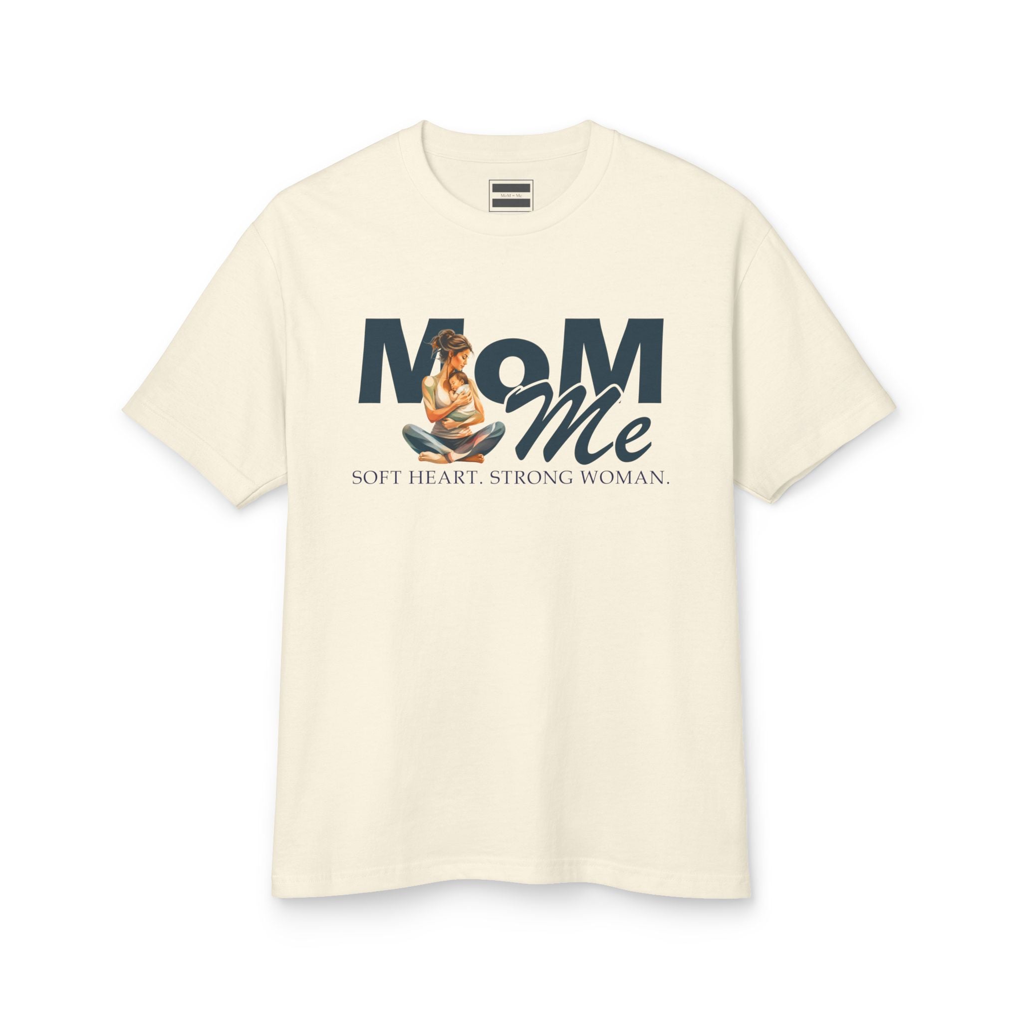 MoM = Me “Soft Heart. Strong Woman.” Tee Garment-Dyed Heavyweight Cotton Tee