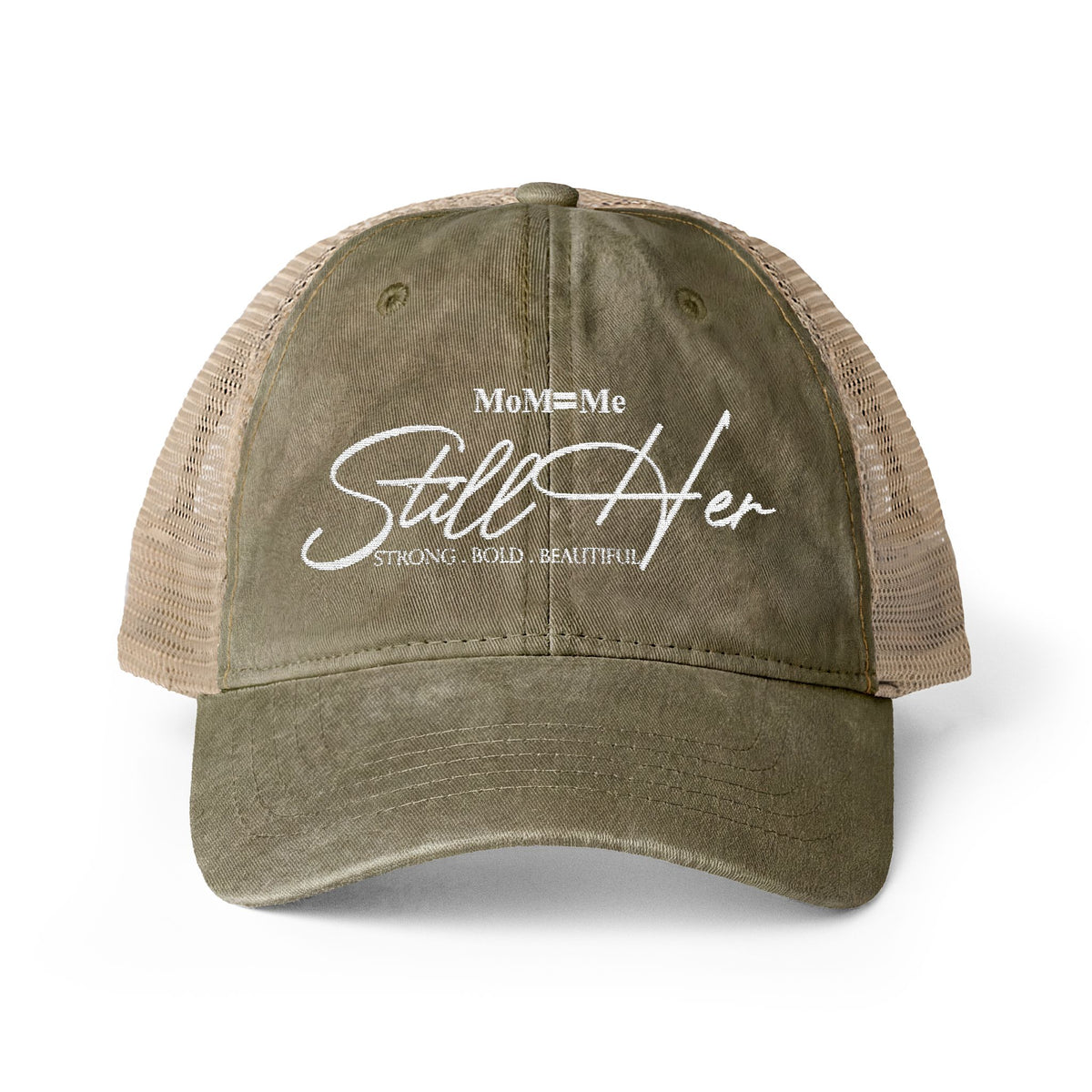 MoM = Me Basic “Still Her” Women's Washed Mesh Cap